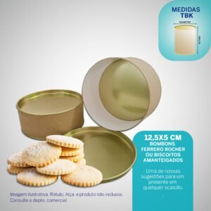 Tubolata 12,5×5 cm Embalagem para biscoitos