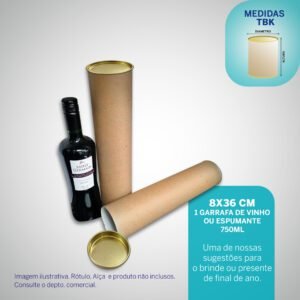 Tubolata Kraft 8x36 cm - Lata para Bebida