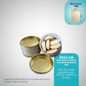 Tubolata Kraft 8x6,5 cm